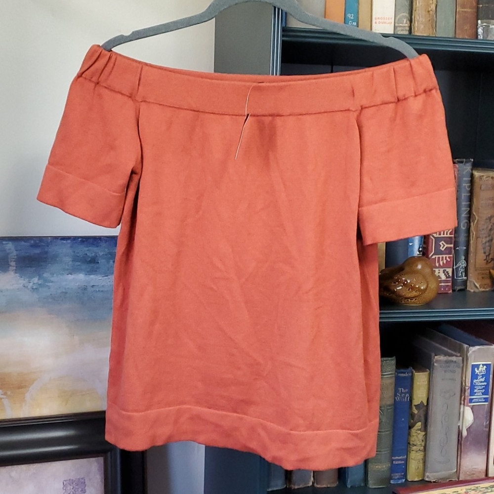 The Limited burnt orange, off shoulder top - Picture 1 of 5